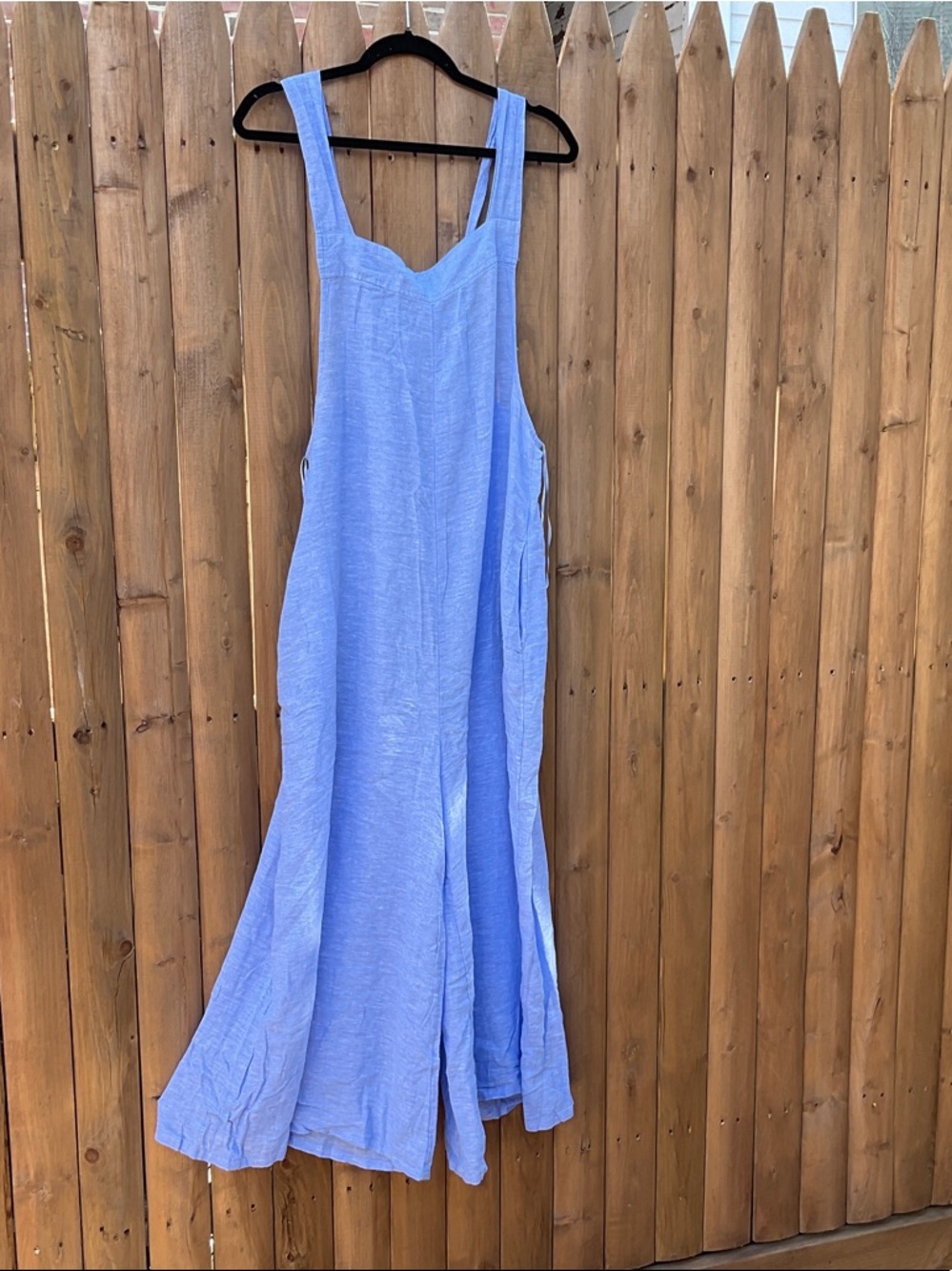 Haute Hippie Light Blue Linen Jumpsuit